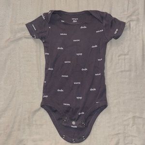 “mama/ dada” baby onesie